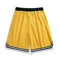 thumbnail image 3 of Men's Solid - Color Fitness Shorts Drawstring With Elastic Waist Workout Training Shorts, 3 of 6