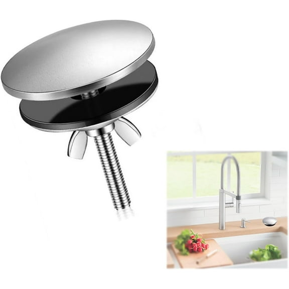 2 Inch Kitchen Sink Hole Cover,Faucet Hole Cover Stainless Steel Hole Plug Counter Top Hole Plug Kitchen Sink Tap Hole Sink Plug Stopper Kitchen