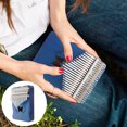 thumbnail image 2 of SHISUYAN 1 Set Thumb Piano Portable Kalimba 21 Keys Hand Piano Musical Instrument (Blue), 2 of 8
