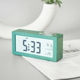 thumbnail image 3 of Bewildely Despertador eléctrico LCD con calendario Relojes de escritorio digitales Medidor de humedad Termómetro moderno a Electrodomésticos Verde negruzco Bewildely HA082672-04, 3 of 6