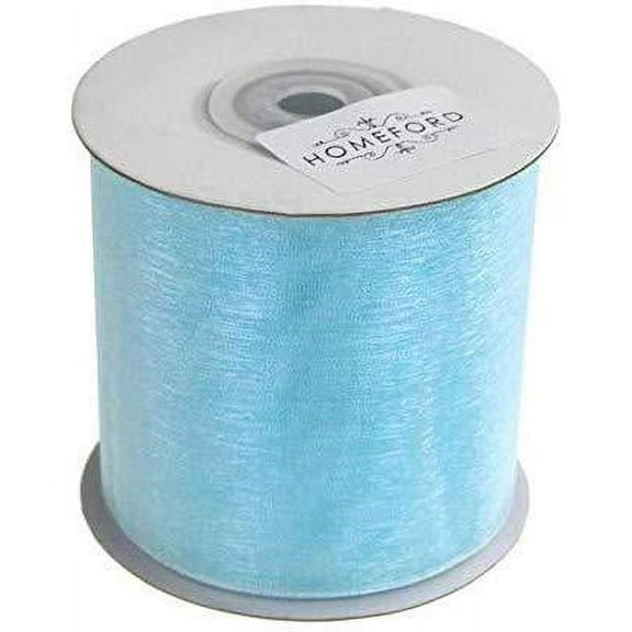 Plain Sheer Organza Ribbon, 2-3/4-inch, 25 Yards, Light Blue