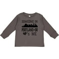 thumbnail image 3 of Inktastic Portland Oregon Someone Loves Me Skyline Boys or Girls Long Sleeve Toddler T-Shirt, 3 of 5