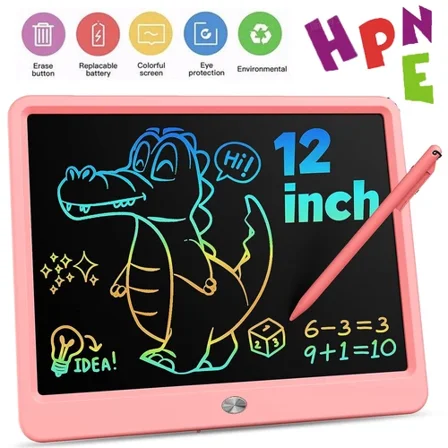 12" Lcd Writing Tablet Electronic Drawing Notepad Doodle Board Kids Gift Office