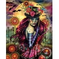 thumbnail image 1 of Bruja de Halloween 5D DIY AB taladros pintura de diamantes chica de dibujos animados fantasía calabaza punto de cruz bordado imagen mosaico decoración del hogar, 1 of 4