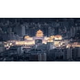thumbnail image 2 of Shen, Ran 32x19 Black Ornate Wood Framed with Double Matting Museum Art Print Titled - Beijingxi Railway Station, 2 of 4