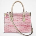 thumbnail image 2 of Pink Brick Wall Cross Body Bags For Women Small Leather Female Handbags Fashion Top-Handle Totes, 2 of 4