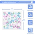 thumbnail image 3 of Dreamtimes 6 PCS Butterflies and Flowers Baby Washcloths Towel Set, Highly Absorbent & Soft Cotton Wash Cloths 12"x 12" Face Hand Towels for Bathroom, Multi-Purpose Fingertip Towels, 3 of 7