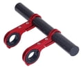 thumbnail image 1 of Soidarity Extensor de manillar de bicicleta con abrazaderas dobles soporte de extensión estante de montaje Universal al aire libre ciclismo de Ciclismo Rojo Fibra de carbon Soidarity OD020549-06B, 1 of 6