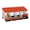 Orange, variant on Qinain Chicken Nesting Boxes, 3 Hole Weatherproof Galvanized Steel Chicken Egg Laying Box with