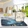 thumbnail image 5 of Dish Drying Mat Kitchen Pad Large Counter Absorbent Dish Mats Drainer Church in The Woods, 5 of 8