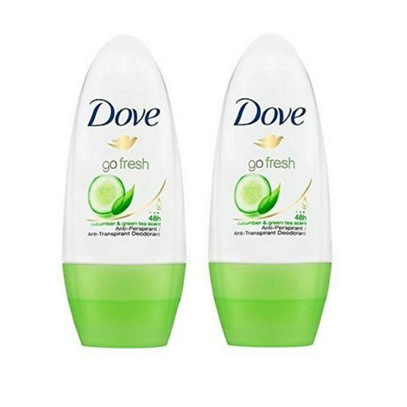 Dove Go Fresh Cucumber Roll-On Anti-Perspirant Deodorant 50ml (Pack Of 2)