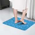 thumbnail image 4 of Blue Christmas Snowflake Pattern Flannel Non Slip Door Rugs,Washable Door Mats Indoor,Decorative Door Mats,Dirt-Resistant and Absorbent Doormat for Entrance,Bedroom,Kitchen,Bathroom,31.5x17in(80x43cm), 4 of 4