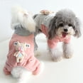 thumbnail image 4 of Teddy Dog 4-Legged Warm Coat - Eye-Catching Wear-Resistant Fabric - Puppy Dog Jacket - Pet Shop Supplies, 4 of 8