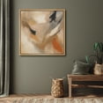 thumbnail image 4 of Framed Canvas Print Earth Tone Abstract Wall Art Neutral Modern Minimalist Decorative for Living Room Bedroom - 16"x16" NATURAL, 4 of 8