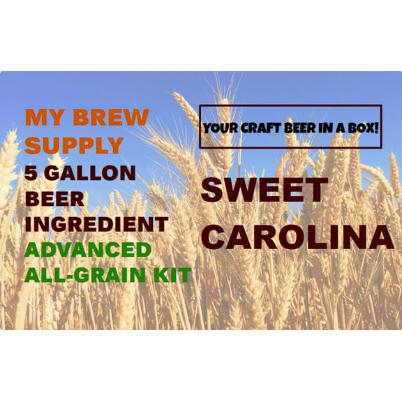 Sweet Carolina ALL GRAIN 5 gal Beer Home brew Ingredient Kit by My Brew Supply
