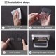 thumbnail image 4 of Kearding Accesorio de soporte de papel higiénico soportes de almacenamiento universales para el hogar accesorios de estante de papel de rollo de baño Juegos de accesorios de baño Kearding HA069187-01, 4 of 6