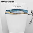 thumbnail image 5 of Renewold Marble Printed Toilet Tank Lid Cover Stains and Dust Resistant Toilet Top Cover with Elastic Edge Fit Most Toilets Tanks Bathroom Decor, Blue and Gold, 5 of 6