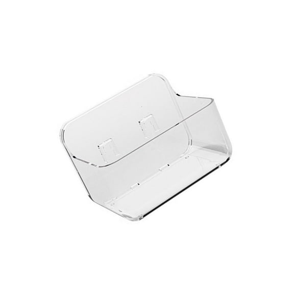 HONCLL Sturdy Wall Mounted Storage Boxes Clear Adhesive Wall Mounted Storage Box for Bathroom Kitchen or Office Shelves