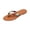 Brown, variant on Slide Sandals Women Soft Sole Non Slip Rhinestone Boho Vintage Comfortable Flip Flops Leather Casual Lightweight Breathable Walking Shoes White 41(US-8.5)