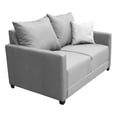 thumbnail image 3 of Love seat El Bazar Store Atlanta Lino Gris Plata 2 plazas Modular Moderno, 3 of 4