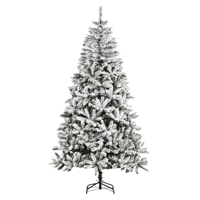 Pino de Navidad Nevado 2.10 m con 1000 Ramas Decoración
