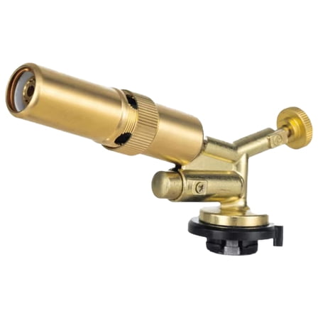 AURARMLET Adjustable Gas Torch Head, Golden and Lightweight, Ideal for Home and Outdoor Cooking, Easy Ignition