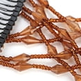thumbnail image 5 of M Buder Magic Easy Hair Beads Slide Stretchy Comb Clip Stretchable Hairpin for Women Girls, Coffee Brown (3.35 inches / 8.5 cm), 5 of 5