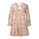 thumbnail image 1 of Vestido de playa de gasa sexy con borde de hongo de manga larga acampanada sin espalda con cuello en V estampado para mujer Pompotops ghjkhdj17880, 1 of 7