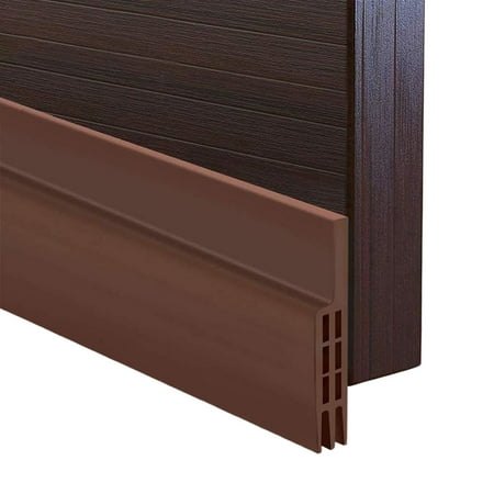 

Door Bottom Windproof Sealing Strip Energy-Saving and Eco-Friendly Material for Wood Doors Cupboards Wardrobes Brown A