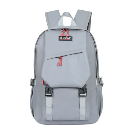 InUSA Delray Executive Backpack for 15.6-inch Laptop, Multi-Compartment, Spacious Storage Backpacks, Easy Carrying with Reinforced Straps, Grey