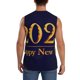 thumbnail image 4 of Fotbe 2025 Happy New Year 3 Men's Camiseta sin Mangas Estampada para Hombres, Playera Casual para Gimnasio, Entrenamiento, Playa-Small, 4 of 7