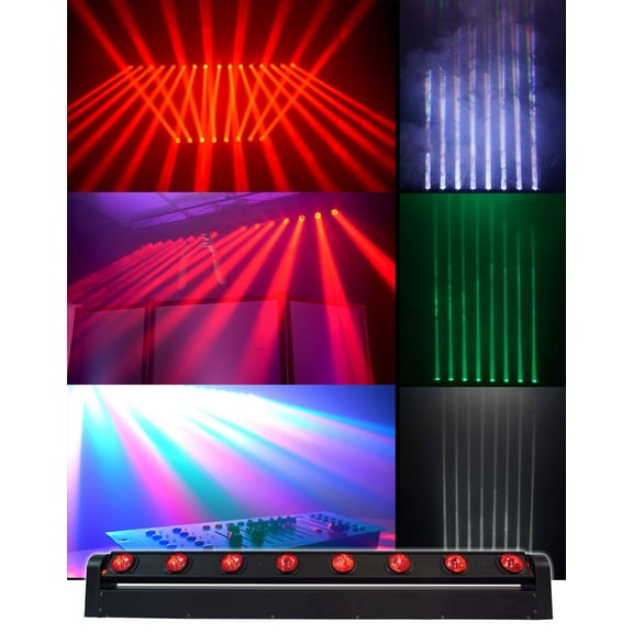 Rockville MOTIONSTRIP Motorized Moving Head RGBW Color Strip Wash/Beam Light Bar