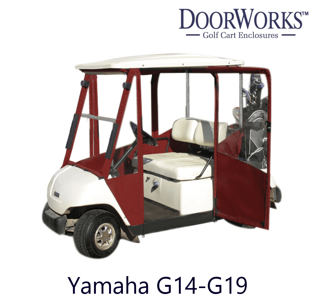 Doorworks Hinged Door Golf Cart Enclosures Yamaha G14 G19