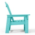 thumbnail image 5 of WestinTrends Malibu Kids Outdoor HDPE Adirondack Plastic Patio Chair, Turquoise, 5 of 16