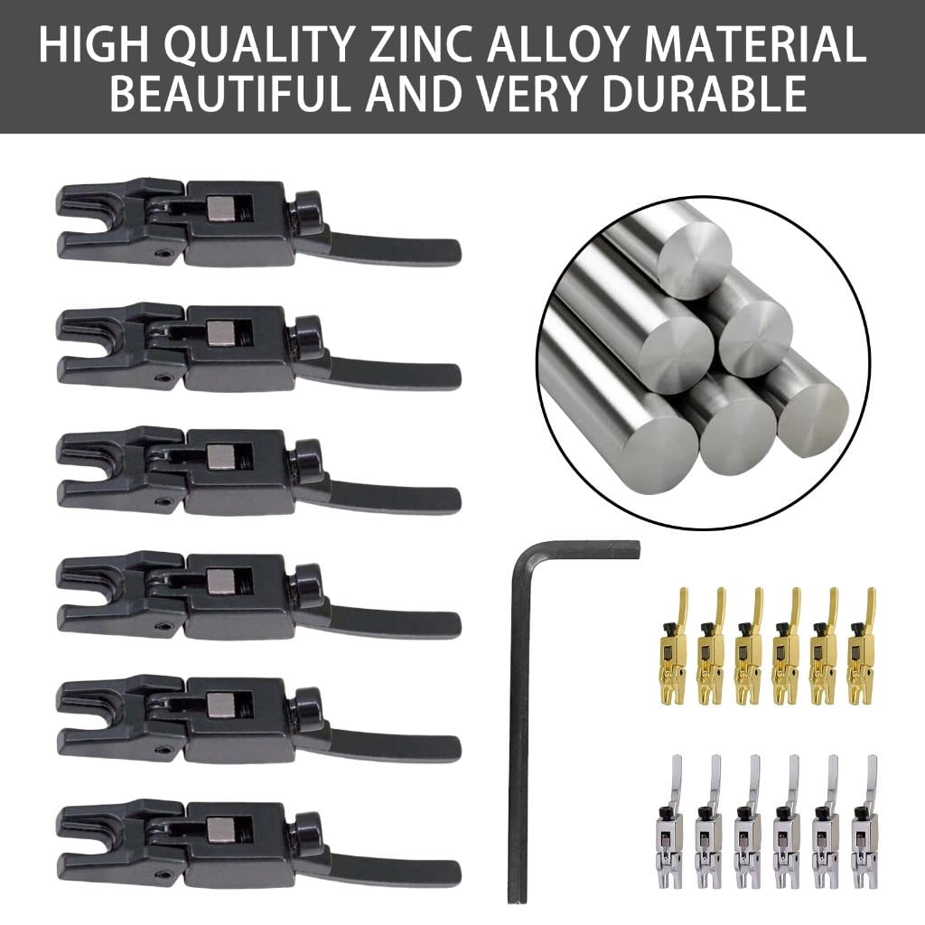 Yihuala Electric Guitar Double Locking Systyem Locked String Saddles for Guitar Tremolo Bridge Guitar Tremolo Bridge Parts