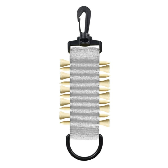 Soporte para Tee de Golf, Soporte para Tee de Golf Que Se Fija a La Bolsa de Golf, 10 Tees de Golf Portátiles para Jugar Al Golf con Cinturón Y