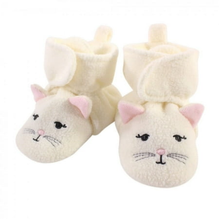 UPC: 0660168544411 | Hudson Baby Infant and Toddler Girl Cozy Fleece Booties  Kitty  18-24 Months