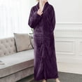 thumbnail image 5 of Elainilye Fashion Womens Pajama Sets Zip-up Pajamas Homewear Long-sleeved Pajamas Nightgown Robes Sleepwear,Purple, 5 of 6