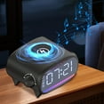 thumbnail image 4 of Edgergery Multi-function Five-in-one Alarm Clock Bluetooth Speaker Wireless Quick Charge Nightlight Clock Desktop Wireless Charger, 4 of 5