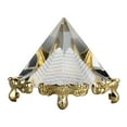 thumbnail image 4 of Pirámide Prisma Cristal De Meditación, Figura De Pirámide De Cristal Símbolo De Prosperidad 4x4x4,5 Cm/1,5x1,5x1,7 Pulgadas Regalo Con Soporte Dorado Para Oficina, 4 of 8