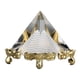 thumbnail image 4 of Pirámide Prisma Cristal De Meditación, Figura De Pirámide De Cristal Símbolo De Prosperidad 4x4x4,5 Cm/1,5x1,5x1,7 Pulgadas Regalo Con Soporte Dorado Para Oficina, 4 of 8