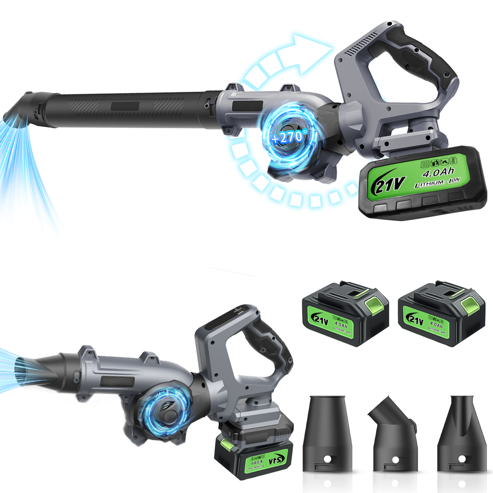 Hyper Tough HT22-401-03-01 20V Max Brushless Handheld Battery Blower – Open Box