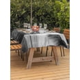 thumbnail image 3 of Outdoor Tablecloth with Umbrella Hole for Patio/Picnic/Party/Camping, Grey Coastal Beach Waterproof Table Cloth Rectangle Table Cover Washable, Summer Vintage Surfboards Coconut Tree (52"x 70"), 3 of 9