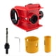 thumbnail image 1 of Kit de Instalación de Cerradura de Puerta, Plantilla para Cerradura de Puerta de Metal o Madera, Kit de de para una Fácil Instalación de la Cerradura (Rojo), 1 of 5