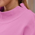 thumbnail image 4 of Pink Womens Tops Womens Oversized Sweatshirts Turtleneck Pullover Long Sleeve Hoodies Tops Fall Outfits 2025 Clothes Fall Outfits for Women 2025, 4 of 6