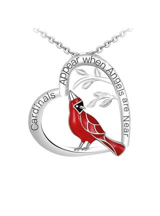 Sterling Silver 1/2in St. Louis Cardinals Bird Pendant SS058CRD