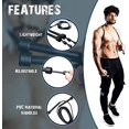 thumbnail image 4 of Cuerda para saltar para adultos para ejercicio en casa y fitness para hombres, mujeres y niños - Cuerda para saltar de velocidad con mango antideslizante - Cuerda para saltar ajustable para fitness, quema de grasa, boxeo, crossfit y MMA Rojo Verde, 4 of 5