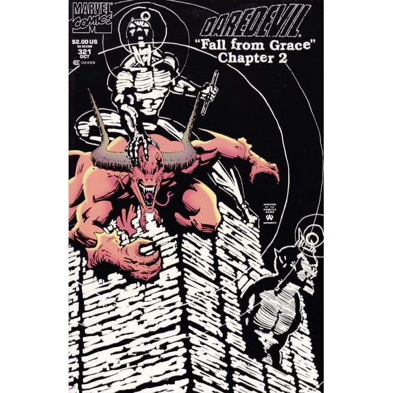 Daredevil #321 (Newsstand) VF ; Marvel Comic Book