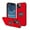 Red, variant on For Apple iPhone 15 Heavy Duty with Built in Ring Case, Kickstand Rugged Phone Cover Magnetic Car Mount Compatible - Black