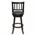 thumbnail image 4 of Solid Hardwood 29" Swivel Bar Stool in Cappuccino Finish - Set of 2, 4 of 4